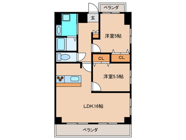 ＩＷＡＴＳＵＫＡ　ＲＩＳＥの物件間取画像